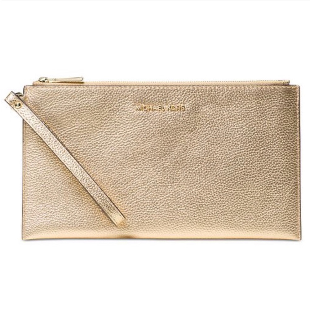 •Michael Kors• Leather Wristlet - Picture 1 of 11